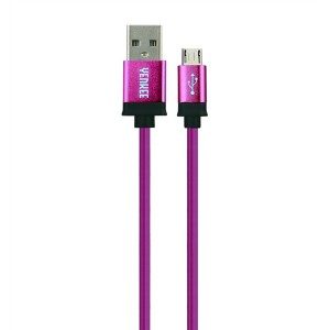 Kábel USB - Micro USB, fialový 2m YENKEE YCU 202 BPE